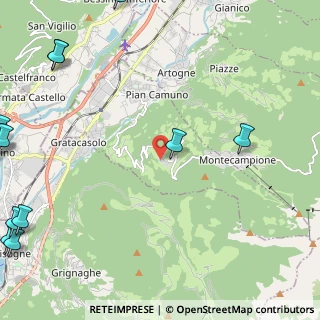 Mappa Via Vissone Inferiore, 25050 Pian Camuno BS, Italia (3.91357)