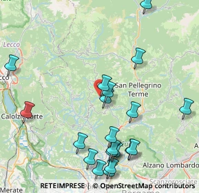 Mappa Via Croce Garateno, 24012 Val Brembilla BG, Italia (9.6515)