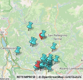 Mappa Via Croce Garateno, 24012 Val Brembilla BG, Italia (8.9925)