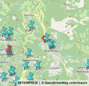 Mappa Via Croce Garateno, 24012 Val Brembilla BG, Italia (2.95889)