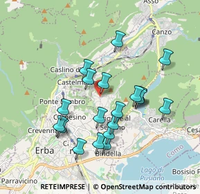 Mappa Via Tirelli Dottore, 22030 Proserpio CO, Italia (1.677)