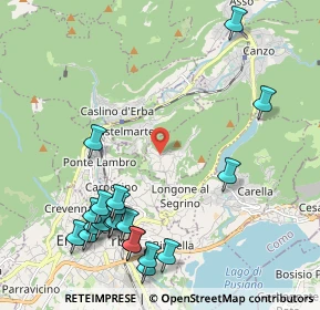 Mappa Via Tirelli Dottore, 22030 Proserpio CO, Italia (2.541)