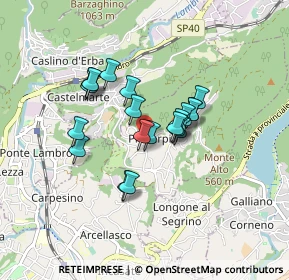 Mappa Via Tirelli Dottore, 22030 Proserpio CO, Italia (0.621)