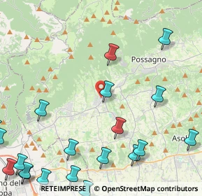Mappa 31017 Crespano del Grappa TV, Italia (6.4625)