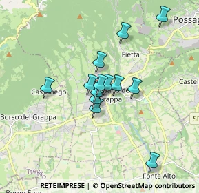 Mappa 31017 Crespano del Grappa TV, Italia (1.28231)