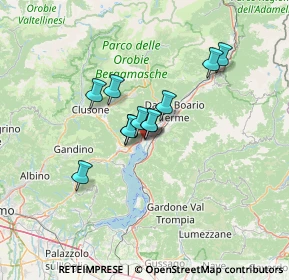 Mappa Via Aldo Moro, 24062 Costa Volpino BG, Italia (8.81818)