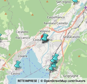 Mappa Via Aldo Moro, 24062 Costa Volpino BG, Italia (2.59167)