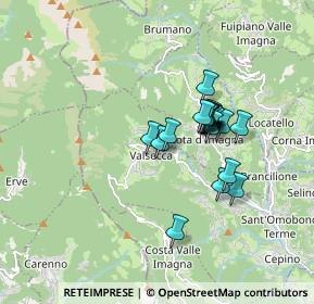 Mappa Via Cà del Bello, 24038 Sant'Omobono Terme BG, Italia (1.3)