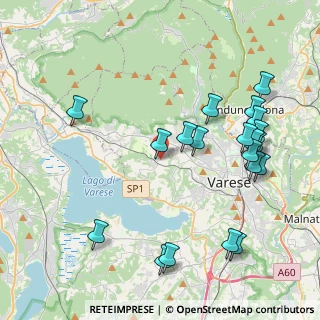 Mappa Via Salvo D'Acquisto, 21020 Casciago VA, Italia (4.611)