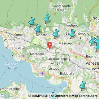 Mappa Via Salvo D'Acquisto, 21020 Casciago VA, Italia (3.16909)