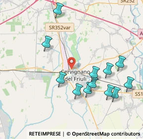 Mappa Via Michelangelo Buonarroti, 33052 Cervignano del Friuli UD, Italia (4.15417)