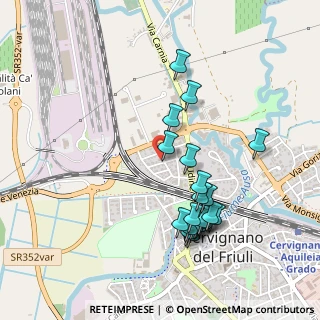 Mappa Via Michelangelo Buonarroti, 33052 Cervignano del Friuli UD, Italia (0.4745)