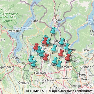 Mappa Via Vetta d'Italia, 21100 Varese VA, Italia (11.2595)