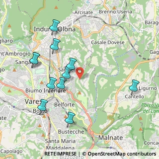Mappa Via Vetta d'Italia, 21100 Varese VA, Italia (2.09273)