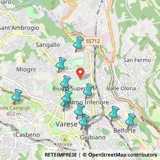 Mappa Via Paisiello Giovanni, 21100 Varese VA, Italia (1.06545)
