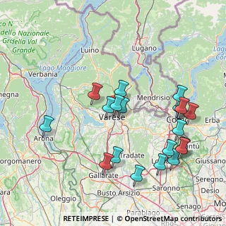 Mappa Via Paisiello Giovanni, 21100 Varese VA, Italia (16.9055)