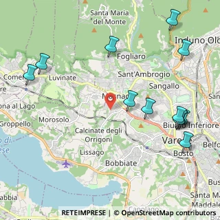 Mappa Via Predazzo, 21100 Varese VA, Italia (2.6425)