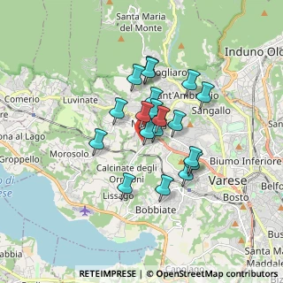 Mappa Via Predazzo, 21100 Varese VA, Italia (1.26474)