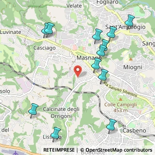 Mappa Via Predazzo, 21100 Varese VA, Italia (1.26833)