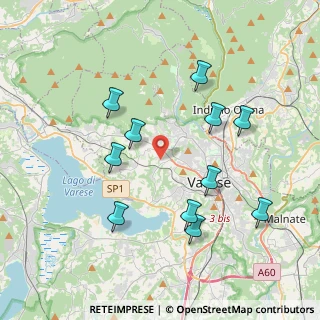 Mappa Via Predazzo, 21100 Varese VA, Italia (3.85182)