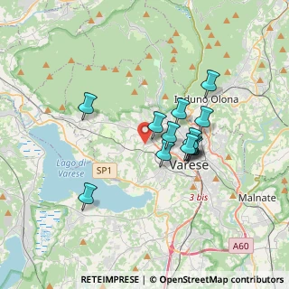 Mappa Via Predazzo, 21100 Varese VA, Italia (2.76923)
