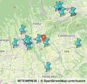 Mappa Piazza martiri, 31017 Paderno del Grappa TV, Italia (2.25786)