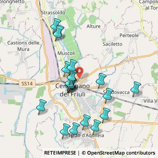 Mappa Via Tagliamento, 33052 Cervignano del Friuli UD, Italia (1.933)