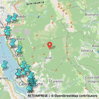 Mappa Via Resegone, 23805 Erve LC, Italia (3.6825)