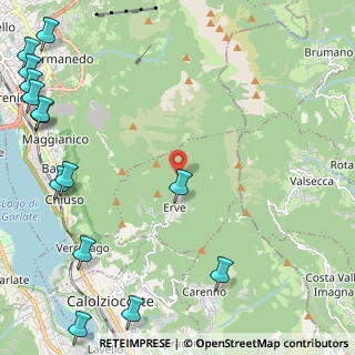 Mappa Via Resegone, 23805 Erve LC, Italia (3.535)