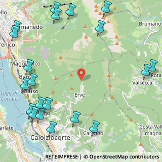 Mappa Via Resegone, 23805 Erve LC, Italia (3.235)