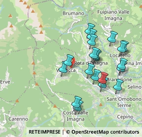 Mappa Via Ca' Casetti, 24038 Sant'Omobono Terme BG, Italia (1.8475)