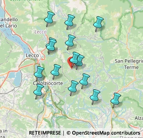 Mappa Via Ca' Casetti, 24038 Sant'Omobono Terme BG, Italia (6.722)