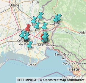 Mappa Piazzale Romano Fumis, 34077 Ronchi dei Legionari GO, Italia (10.10813)