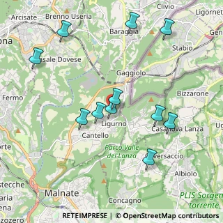 Mappa Via del Roccolo, 21050 Cantello VA, Italia (2.02273)