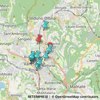 Mappa Via Passiria, 21100 Varese VA, Italia (1.60364)