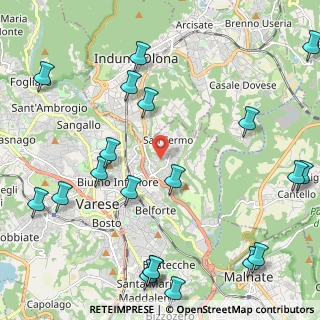 Mappa Via Passiria, 21100 Varese VA, Italia (2.917)