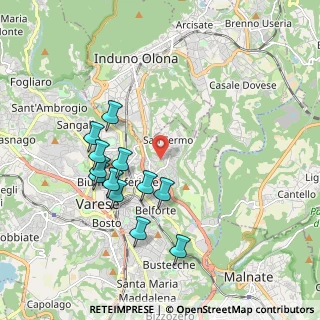 Mappa Via Passiria, 21100 Varese VA, Italia (1.8225)
