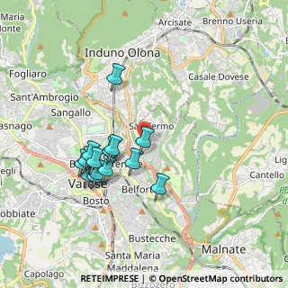 Mappa Via Passiria, 21100 Varese VA, Italia (1.66286)