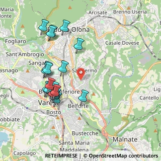 Mappa Via Passiria, 21100 Varese VA, Italia (1.99421)