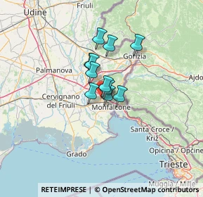 Mappa Via Filippo Turati, 34077 Ronchi dei Legionari GO, Italia (7.12909)