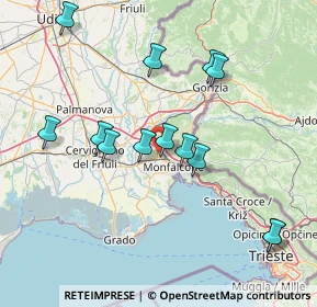 Mappa Via Filippo Turati, 34077 Ronchi dei Legionari GO, Italia (15.32154)