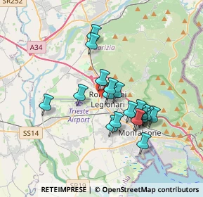 Mappa Via Filippo Turati, 34077 Ronchi dei Legionari GO, Italia (2.953)