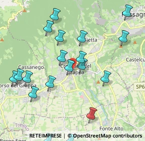 Mappa Via Montegrappa, 31017 Crespano del Grappa TV, Italia (2.392)