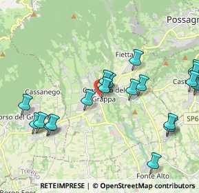 Mappa Via Montegrappa, 31017 Crespano del Grappa TV, Italia (2.363)