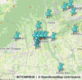 Mappa Via Montegrappa, 31017 Crespano del Grappa TV, Italia (1.72438)