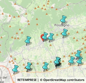 Mappa Via Montegrappa, 31017 Crespano del Grappa TV, Italia (4.98765)