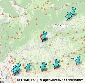 Mappa Via Montegrappa, 31017 Crespano del Grappa TV, Italia (5.66133)