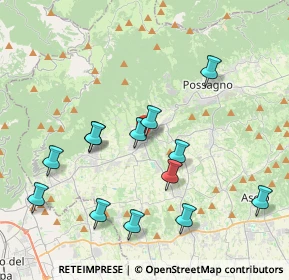 Mappa Via Montegrappa, 31017 Crespano del Grappa TV, Italia (4.05462)