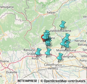 Mappa Via Montegrappa, 31017 Crespano del Grappa TV, Italia (8.84846)