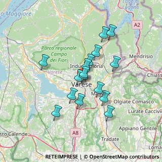 Mappa Viale Padre Gian Battista Aguggiari, 21100 Varese VA, Italia (5.60563)